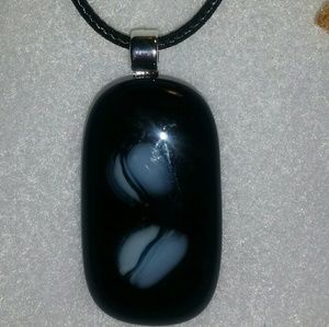 Fused glass pendant